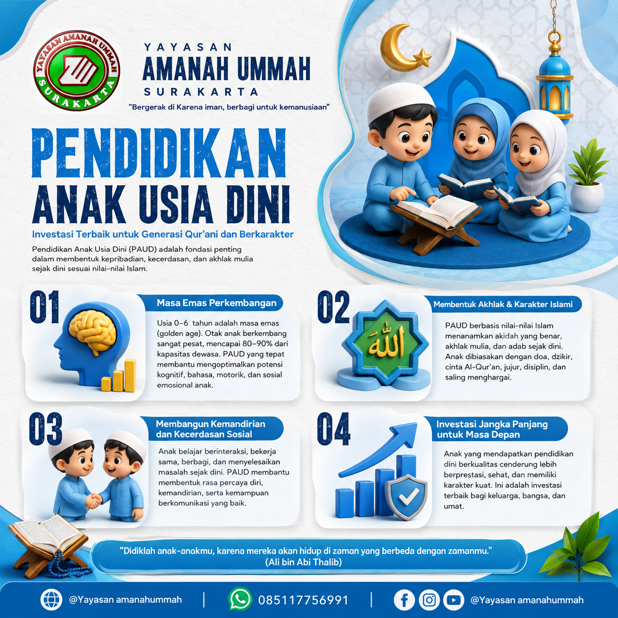 Pendidikan anak usia dini yayasan amanah ummah Surakarta